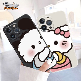 เคสโทรศัพท์มือถือ TPU นิ่ม ปิดด้านหลัง ลายการ์ตูน Hello Kitty Pochacco Dog น่ารัก สําหรับ iPhone 15 15 Plus 15 Pro 15 Pro Max 15 Ultra