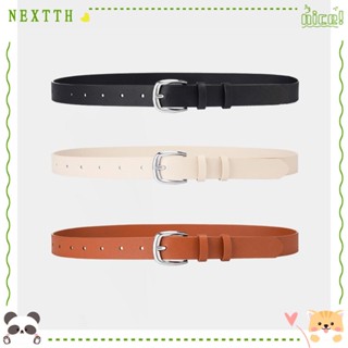 Nextth เข็มขัดหนังวัวแท้ หัวเข็มขัดโลหะ หรูหรา คุณภาพสูง สําหรับผู้หญิง