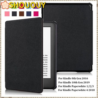 Shououy เคสป้องกัน แบบบางพิเศษ หลากสี สําหรับ Kindle 8 10th Gen Paperwhite 1 2 3 4