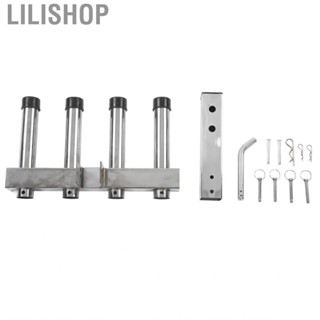 Lilishop Stainless Steel Hitch Fishing Rod Holder Mount