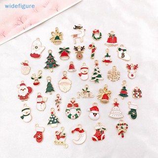 Widefigure จี้รูปคริสมาสต์ สําหรับทําเครื่องประดับ สร้อยข้อมือ DIY 38 ชิ้น