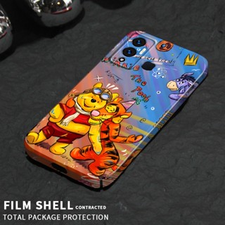 เคสโทรศัพท์มือถือ PC แข็ง กันรอยเลนส์กล้อง ลายหมี Winnie แวววาว สําหรับ Infinix Hot 12 Play Hot 10 Play 11 9 Note 12 Smart 6 TECNO Pova Neo