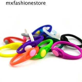 Mxfashione เชือกผูกรองเท้า ไม่ผูกรองเท้า สะดวก สีแคนดี้ อุปกรณ์เสริมรองเท้ากีฬา