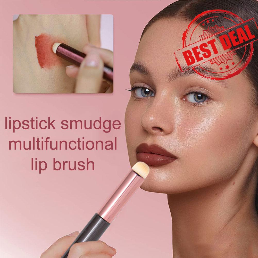 ลิปสติกหัวกลม Halo Dye Brush แปรงคอนซีลเลอร์ Beauty Lip เครื่องมือแบบพกพาแปรงแต่งหน้า Q3H7