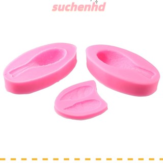 Suchenhd แม่พิมพ์ซิลิโคน รูปนก ขนาดเล็ก สีชมพู 11*5.5*2.5 ซม. 7*5.5*0.8 ซม. สําหรับทําสบู่ 3 ชิ้น ต่อชุด