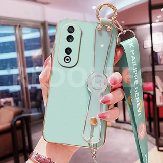 เคส Honor 90 6D สายรัดข้อมือเคสโทรศัพท์พร้อมสายคล้องไหล่แบบยาวกระเป๋าสะพายข้างพร้อมตัวป้องกันกล้อง