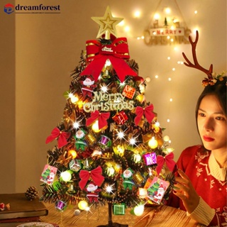 Dreamforest โคมไฟตั้งโต๊ะ LED ขนาดมินิ 50 55 60 ซม. สําหรับตกแต่งบ้าน ต้นคริสต์มาส C3I6