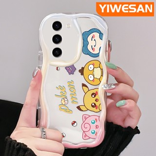 เคสโทรศัพท์มือถือแบบนิ่ม ใส กันกระแทก ลายการ์ตูนโปเกม่อน สําหรับ Samsung S23 Plus S23 Ultra