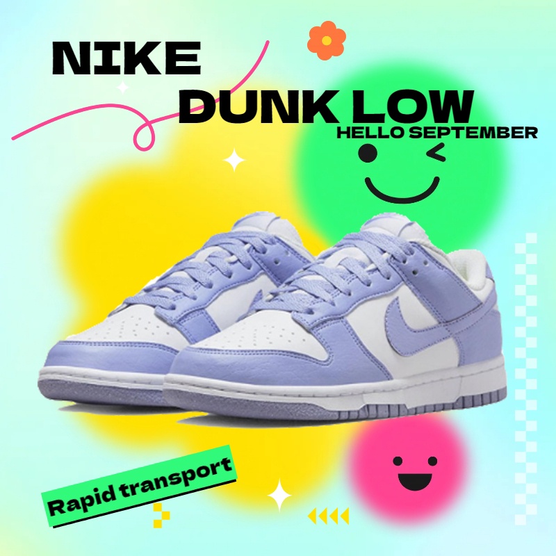 {ของแท้100%} Nike Dunk Low next nature "lilac"รองเท้าผ้าใบ