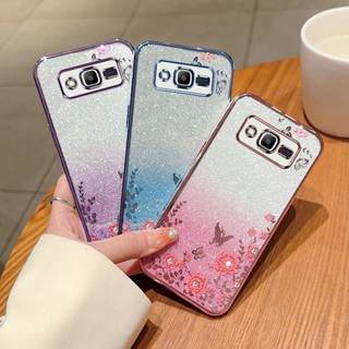 เคสโทรศัพท์ซิลิโคน TPU แบบนิ่ม ลายกลิตเตอร์ ประดับเพชรเทียม กันกระแทก สําหรับ Samsung Galaxy J2 Prime G532M DS G532G