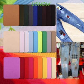 Usnow แผ่นแปะเข่า สีพื้น สําหรับซ่อมแซมกางเกงยีน DIY