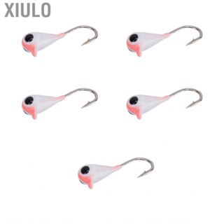 Xiulo Winter Ice Fishing Jigs Kit Hooks Lures for Bass Perch Crappie 3mm Q