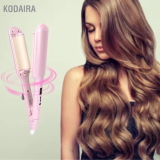  KODAIRA Curling Iron อุณหภูมิคงที่อัจฉริยะ 30 S เครื่องทำความร้อน PTC 360 องศาการหมุนหลอดคู่ผม Waver สำหรับเดินทาง