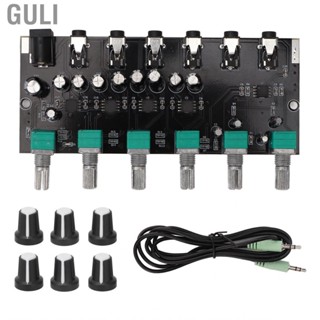 Guli 4 Way Stereo  Mixer Board Headphone  Power Amplifier Splitter E