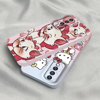 เคสโทรศัพท์มือถือ PC แข็ง ปิดด้านหลัง ลาย Hello Kitty หัวใจ สีชมพู แวววาว สําหรับ Honor 70 20 20S 9X Pro Huawei Y9S P Smart Pro 2019 Nova 5T