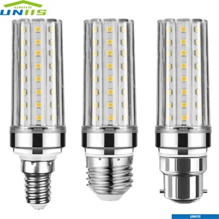 Uniis หลอดไฟ LED E14 E27 12W 16W 20W 24W ไม่กระพริบ โคมไฟระย้า เทียนแสงสีขาว แสงสีขาว ประหยัดพลังงาน ตกแต่งบ้าน