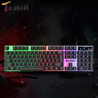 Tcuteit Backlit คีย์บอร์ด 1.5 เมตร สําหรับแล็ปท็อป คอมพิวเตอร์