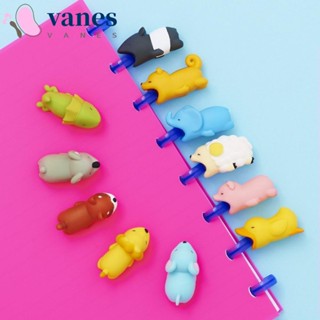 Vanes1 ตัวถนอมสายชาร์จ USB รูปการ์ตูนสัตว์ กันสายขาด 22 รุ่น