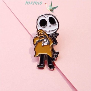 Mxmio เข็มกลัด ลายอนิเมะ Jack Skellington พร็อพ สําหรับตกแต่งเสื้อผ้า ฮาโลวีน ของขวัญ