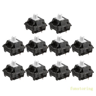 Fun สวิตช์คีย์บอร์ดเชิงเส้น 3Pins สําหรับคีย์บอร์ดเมคคานิคอล 10 ชิ้น