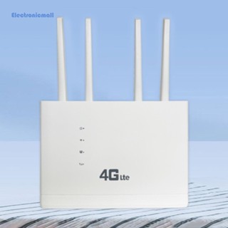 [ElectronicMall01.th] เราน์เตอร์ไร้สาย 4G LTE WIFI 300Mbps 4G พร้อมช่องใส่ซิมการ์ด เสาอากาศภายนอก สําหรับบ้าน สํานักงาน