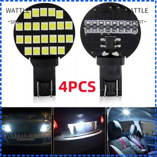 Wattle หลอดไฟ LED COB 12V สีขาว สําหรับติดป้ายทะเบียนรถยนต์ 4 ชิ้น