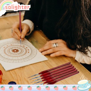 Solighter ชุดแปรงละเอียดพิเศษ สําหรับศิลปิน DIY 6 ชิ้น