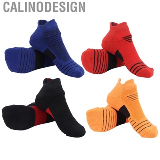 Calinodesign Combed Cotton Socks Basketball Breathable  Slip Sport Shock Absorption