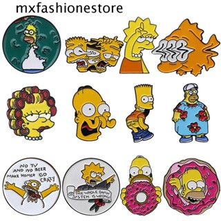 Mxfashione เข็มกลัด รูปการ์ตูนซิมป์สันน่ารัก เครื่องประดับ สําหรับเก็บสะสม 1 ชิ้น