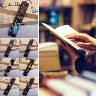 Buttterfly ที่คั่นหนังสือ ลายไม้มะเกลือ สไตล์จีน สําหรับโรงเรียน สํานักงาน