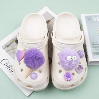 crocs Jibbitz set（ไม่รวมรองเท้า） shoe charms/Jibbitz ตุ๊กตาไอศกรีม ดอกไม้ DIY สําหรับตกแต่งรองเท้า Crocs