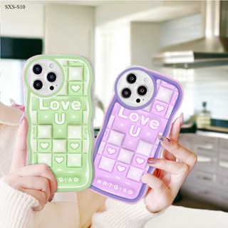 Compatible With  Samsung Galaxy S20 S10 S9 S8 FE Plus Ultra 5G สำหรับ Case Cartoon 3D Green Love เคส เคสโทรศัพท์ เคสมือถือ