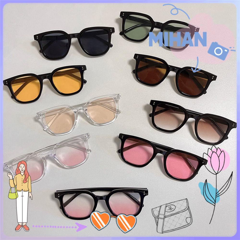 Mh แว่นตากันแดด UV400 ทรงสี่เหลี่ยม ไล่โทนสี ป้องกันแสงสะท้อน แฟชั่น สําหรับขับรถ ตกปลา และเดินทาง