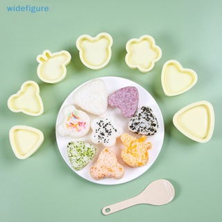 Widefigure ชุดแม่พิมพ์ข้าวปั้นซูชิม้วน รูปการ์ตูนญี่ปุ่น DIY