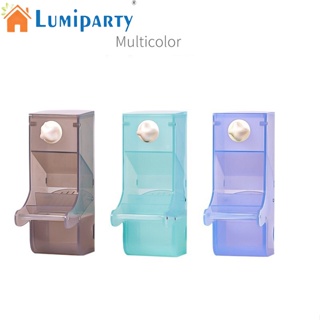 Lumiparty กล่องอาหารนกแก้ว อัตโนมัติ ป้องกันการกระเด็น อุปกรณ์ให้อาหารนก