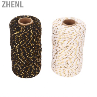 Zhenl 2 Rolls Twine String 0.08in 109yd Cotton Bakers For Wrapping Decoration