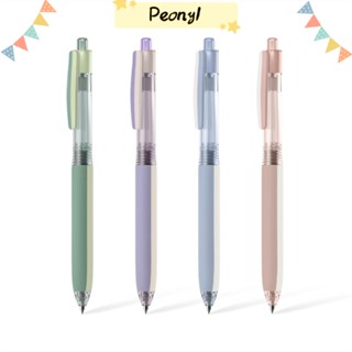 Pdony ปากกาลูกลื่นพลาสติก 0.5 มม. สีดํา คุณภาพสูง สําหรับสํานักงาน 4 ชิ้น