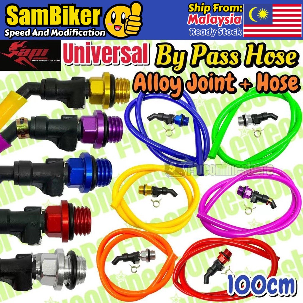 API By Pass Bypass 45 (Joint+Hose) Breath Tube Universal Yamaha Y15 Y16 125Z Lagenda Wave LC135 EX5 