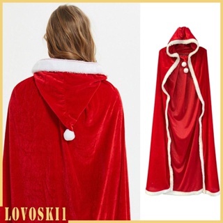 [Lovoski1] เสื้อคลุมแฟนซี มีฮู้ด ตกแต่งคริสต์มาส ฮาโลวีน สําหรับเด็ก