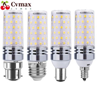 Cvmax หลอดไฟ Led 6000K E14 E27 ฐานสกรู โคมไฟข้าวโพด 12W 16W แสงสีขาว 220V หลอดไฟ Led เทียนแขวนเพดาน