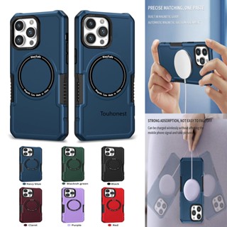 เคส For Apple เคสไอโฟน iPhone 13 Pro Max เคส iphone 11 Pro Max Casing iPhone 12 pro max Case Luxury Shockproof Fall Proof Magnetic Hard Phone Cover Cassing Cases โทรศัพท์มือถือแบบแข็ง แม่เหล็ก กันกระแทก ชาร์จไร้สาย หรูหรา สําหรับ