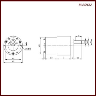 [Blesiya2] มอเตอร์ลดระดับ 37GB-520 12V DC 960RPM