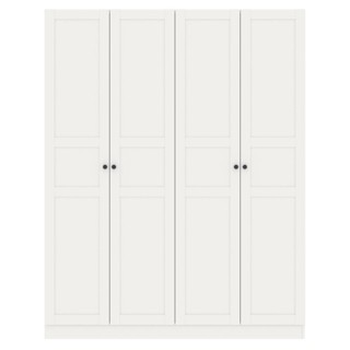 [กทม. 3-5 วัน ส่ง] SB Design Square ตู้เสื้อผ้าบานเปิด รุ่น Moneta สีขาว (160x57x200 ซม.) แบรนด์ KONCEPT FURNITURE