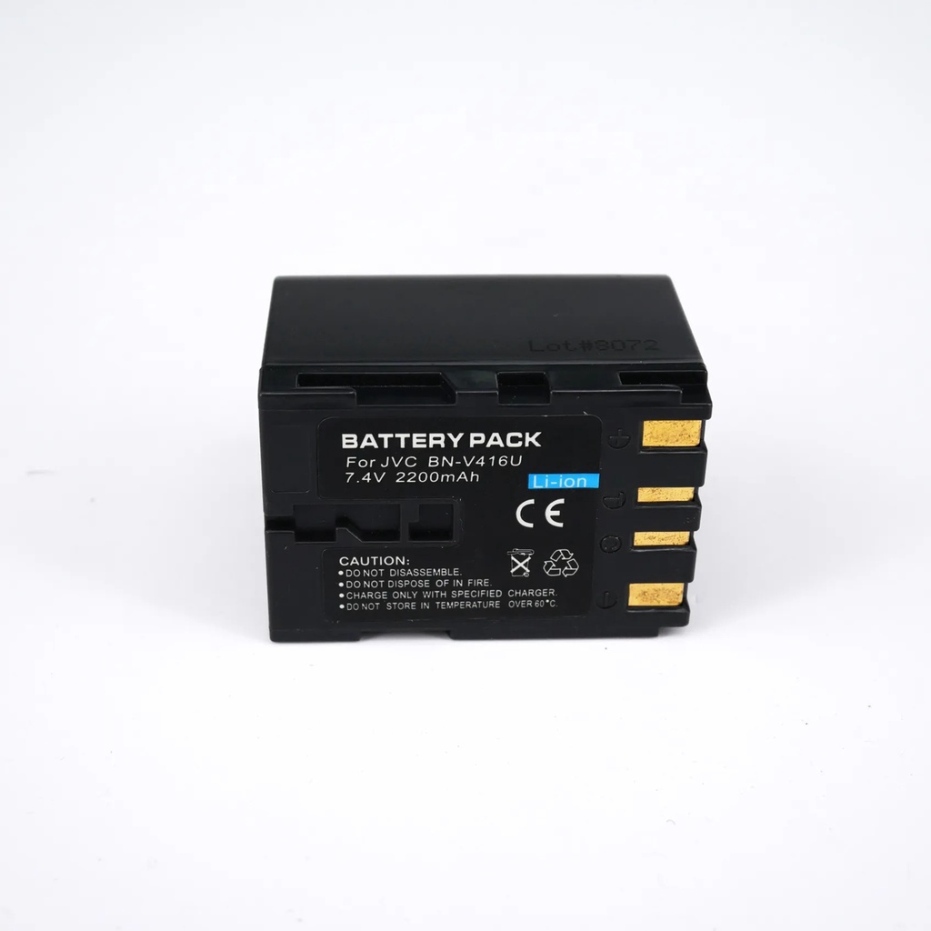 เเบตเตอรี่กล้อง JVC BN-V416U Lithium Ion Rechargeable Battery Pack (7.4 volt - 2200 mAh) (0074)
