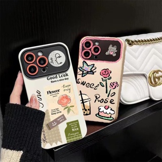 เคสโทรศัพท์มือถือ ซิลิโคน ลายดอกกุหลาบ สําหรับ ไอโฟน 13 11 12 14 15 6 7 6S 8 X XR XS MAX Plus 6SPlus 7Plus 6Plus 8Plus 14Plus XSMAX Se 2020