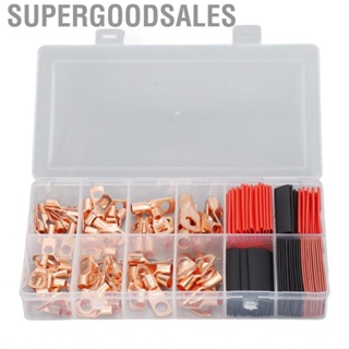 Supergoodsales 150 PCS Wire Lugs Copper Heat Shrink Tubes  Cable Ends Terminal