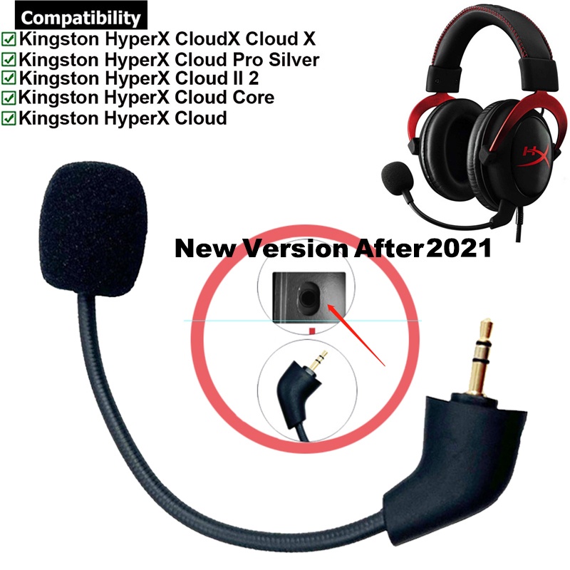 สายเคเบิลหูฟังไมโครโฟน 3.5 มม. แบบเปลี่ยน สําหรับ HyperX Cloud 1 2 II X Core Pro Alpha Flight Revolver Orbit S Cloudx Cloud9 C9