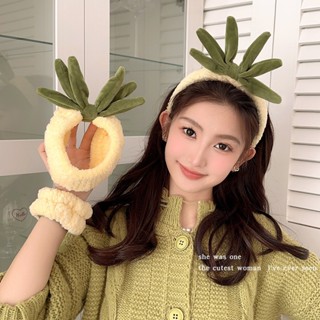 ที่คาดผม รูปสับปะรดน่ารัก ที่ทนทานต่อการกระเด็น สําหรับผู้หญิง