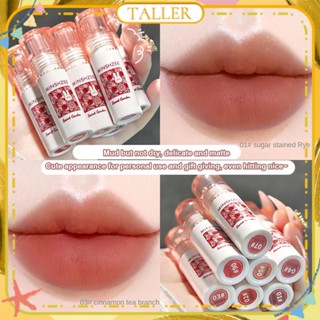 ✧Ready Stcok Minshhzee Secret Garden Series Lip Glaze Matte Velvet Soft Fog Surface ลิปสติก Smooth Moisturizing Easy To Color Long Lasting Lip Makeup TALLER