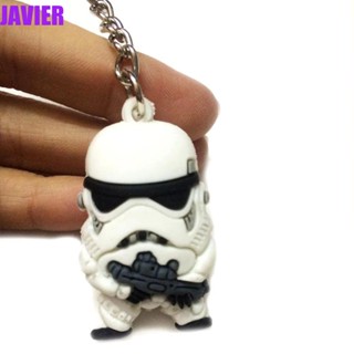 Javier พวงกุญแจฟิกเกอร์ PVC รูป Star Wars 3D สําหรับตกแต่งภายในรถยนต์